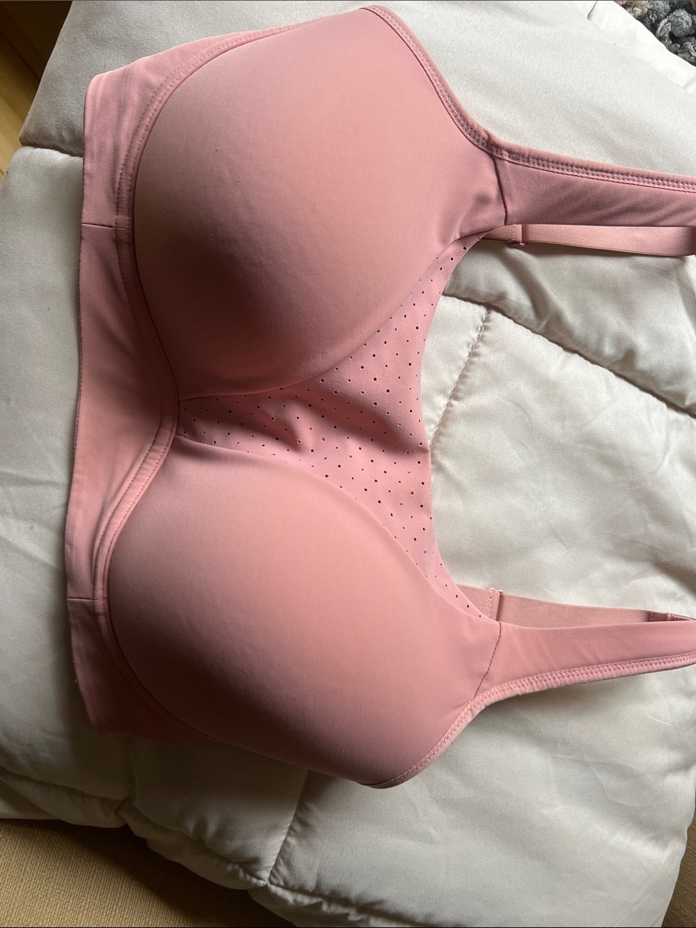 lululemon athletica Dusty Pink Perforated Molded Bra